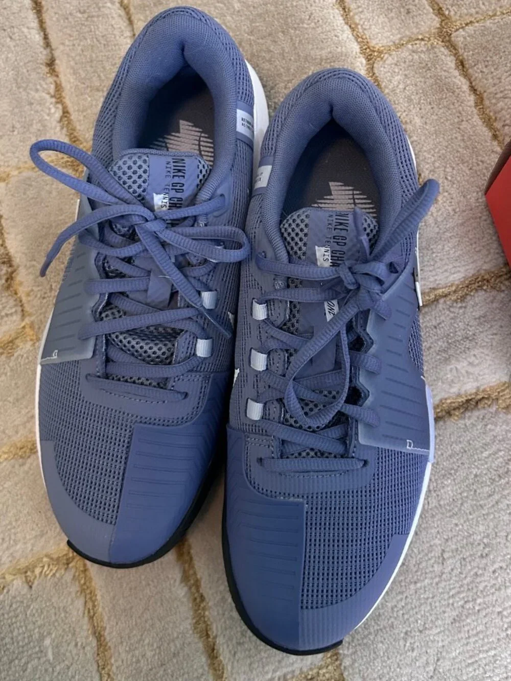 Nike GP Challenge 1 Indigo/Wh/Ghost Women's Hard Court Tennis Sneakers 8.5 NIB